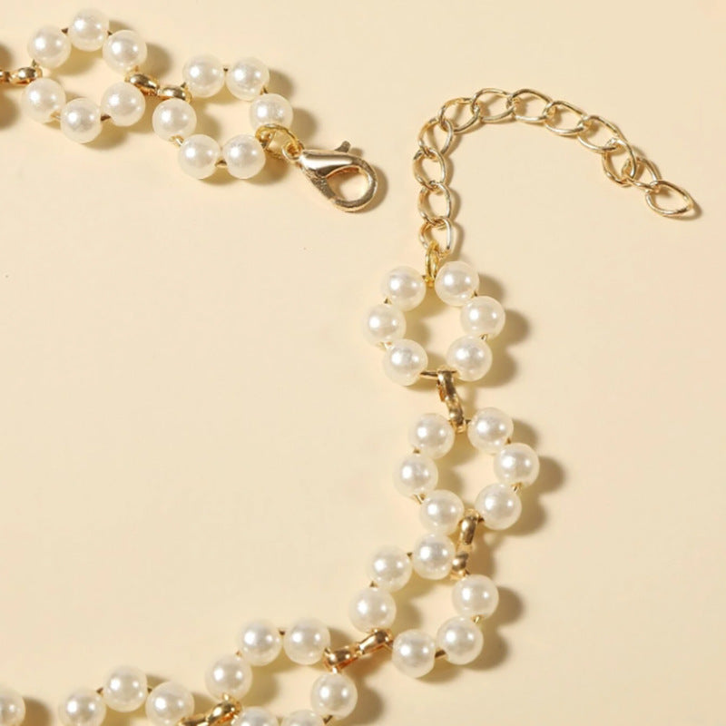 Ins Pearl Flowers Necklace - Echo Essence