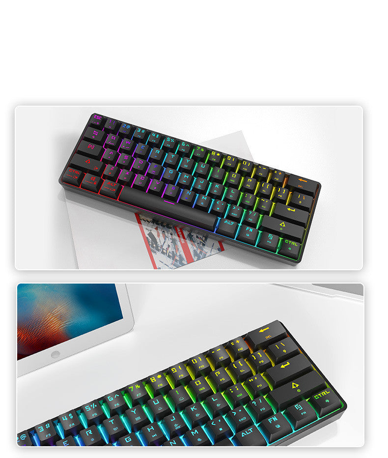 Wireless Bluetooth Mechanical Keyboard Charging Dual-mode Keyboard - Echo Essence