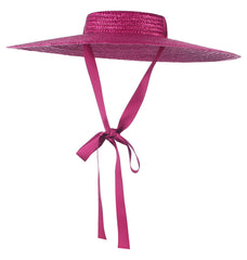 Women Ribbon Beach  Boater Fashionable Sun Hat - Echo Essence