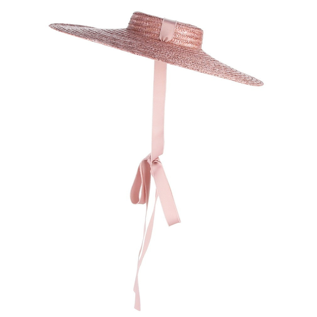 Women Ribbon Beach  Boater Fashionable Sun Hat - Echo Essence