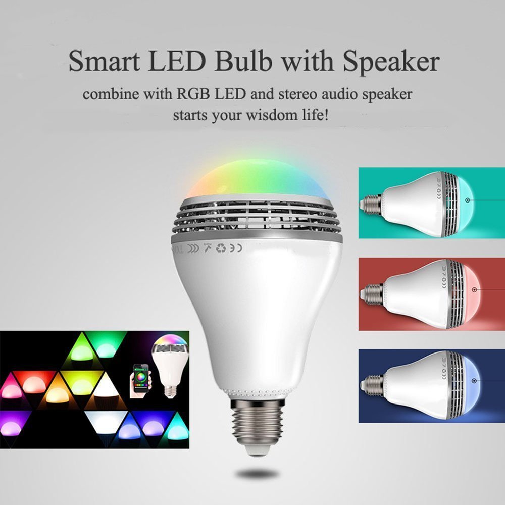 Creative Home LED Smart Bluetooth Speaker E27 Bulb Light - Echo Essence