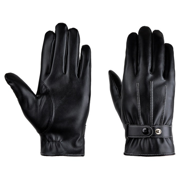 Men's Padded Warm Touch Screen Cycling Gloves - Echo Essence