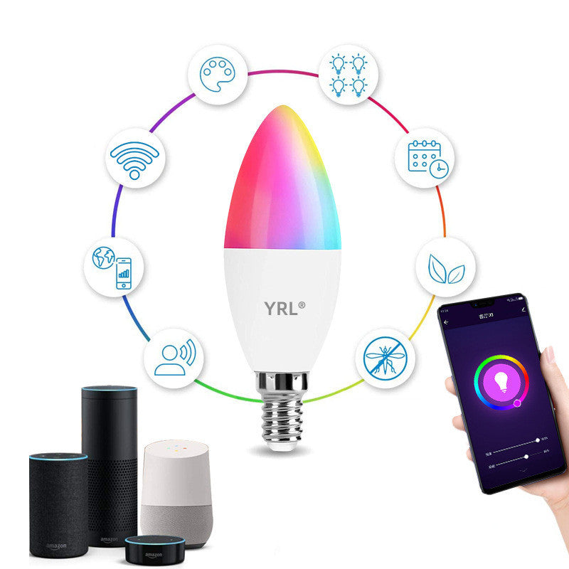 Smart Wi-Fi Led Lamp Voice Control Light Bulbs Alexa Google Home For Home Decorative - Echo Essence