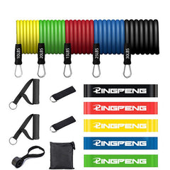 Resistance Bands Set 7 Piece Exercise Band Portable Home Gym - Echo Essence