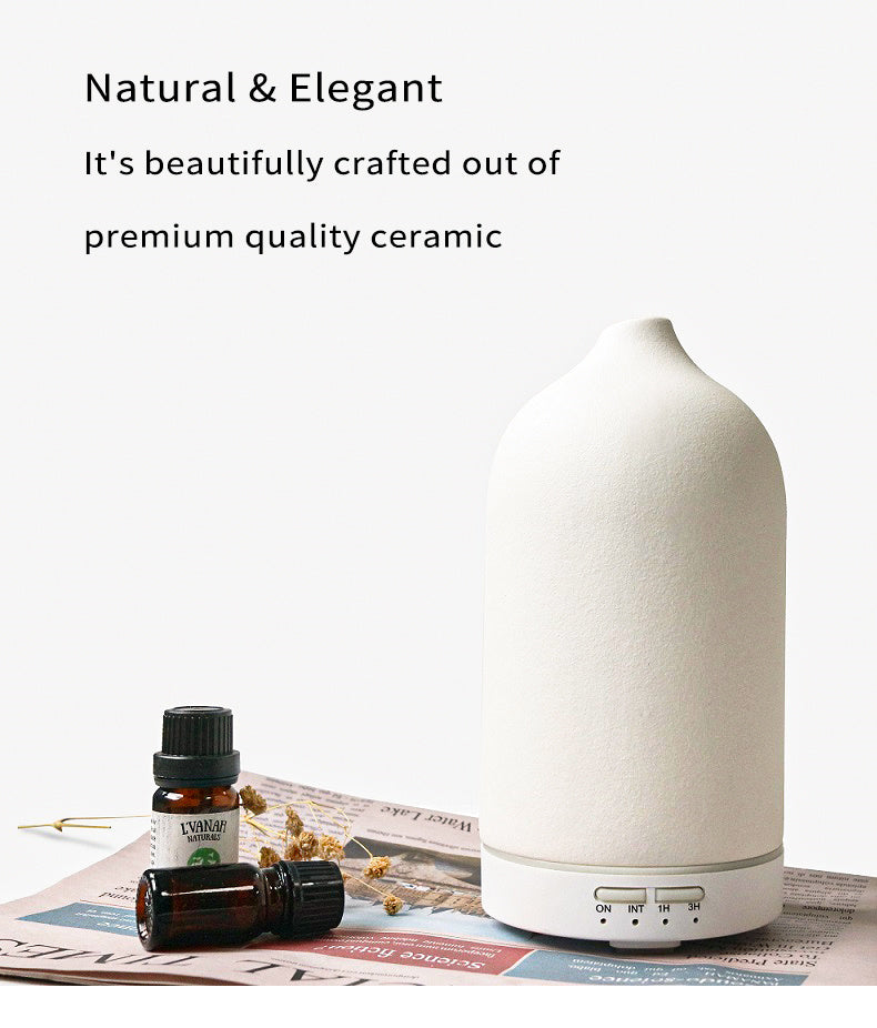 5 Colors Humidifier Ceramic Aroma Diffuser - Echo Essence