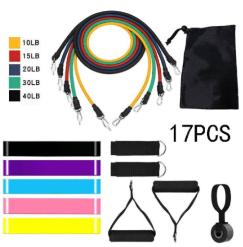 11 Piece Set Rally Resistance Bands Latex Rally Band Fitness Band Rally Tube - Echo Essence