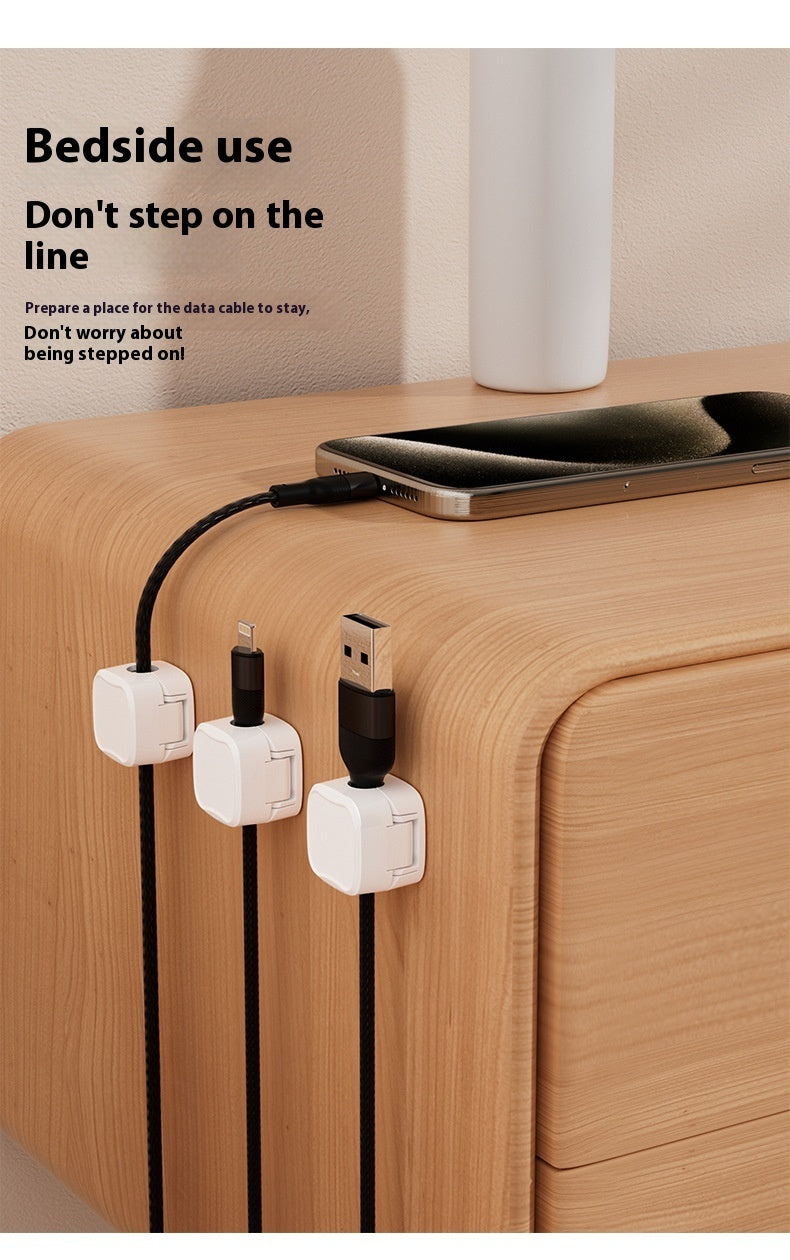 Magnetic Cable Clip Under Desk Cable Management Adjustable Cord Holder - Echo Essence