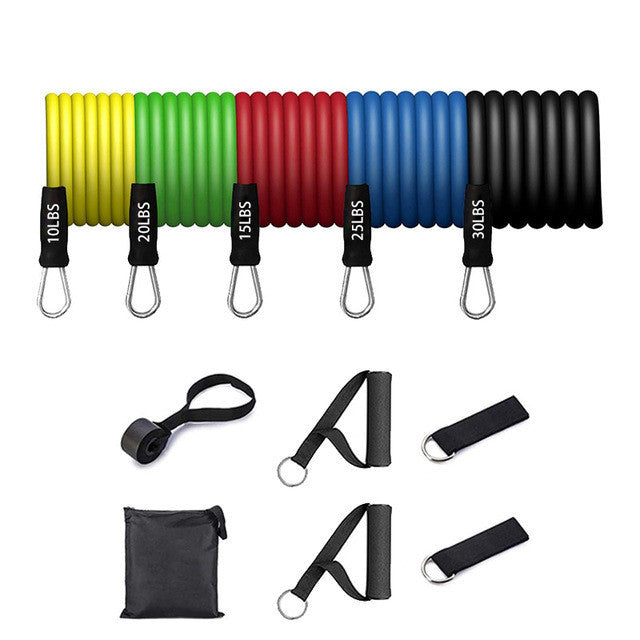 Resistance Bands Set 7 Piece Exercise Band Portable Home Gym - Echo Essence