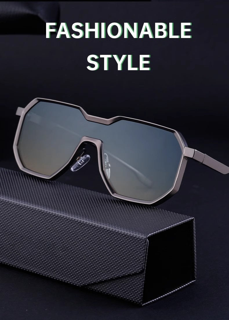 One-piece Street Shooting Trendy Cool Sunglasses - Echo Essence