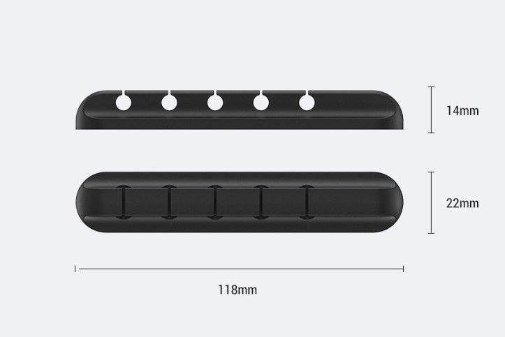 Silicone storage cable management cable clamp - Echo Essence