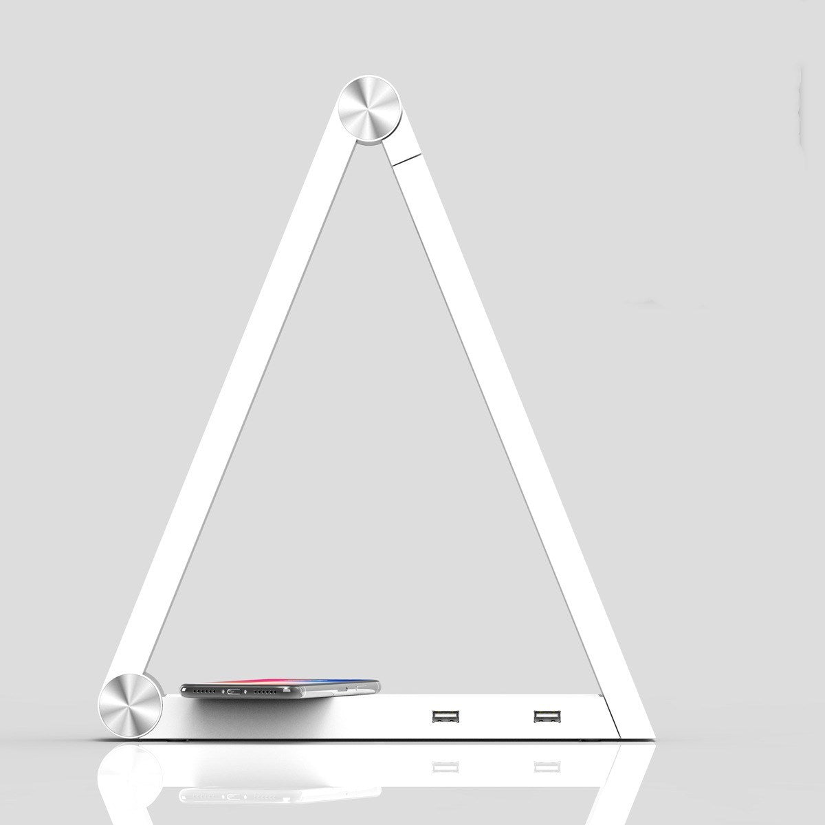 LED Triangle Table Lamp Wireless Charging Led Desk Lamp - Echo Essence