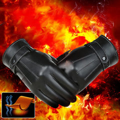 Men's Padded Warm Touch Screen Cycling Gloves - Echo Essence