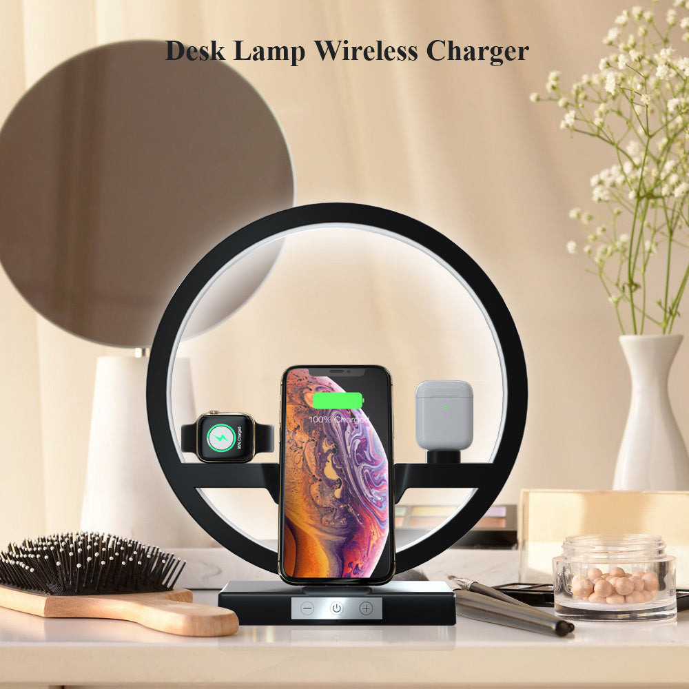 Wireless Charger Stand Table Lamp Touch Switch 10W Charger - Echo Essence