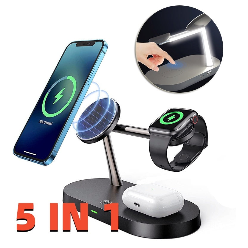 Multifunctional Five-In-One Magnetic Wireless Charger - Echo Essence